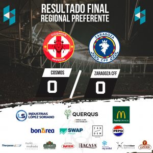 El Regional Preferente del Cosmos Aragón López Soriano empata frente al Zaragoza CFF