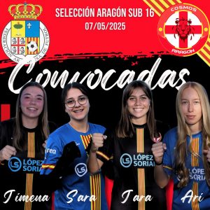 Cuatro jugadoras del Cosmos Aragón López Soriano convocadas con la Selección Aragonesa