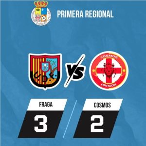El Cosmos Aragón roza la remontada en Fraga y deja claro que dará guerra esta temporada (3-2)
