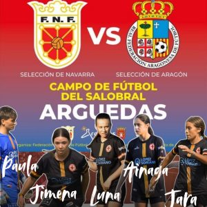 Cinco jugadoras del Cosmos Aragón, convocadas para el amistoso sub-16 entre Navarra y Aragón