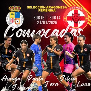 El Cosmos Aragón, protagonista en el entrenamiento con el duelo Sub-16 vs Sub-14